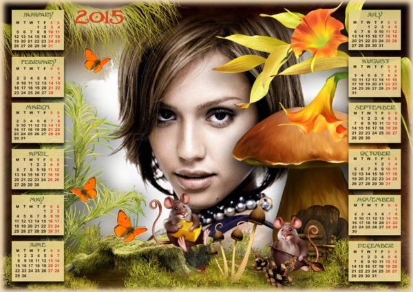 Pixiz Calendrier 2023 Photo Montage 2015 Calendar - Pixiz