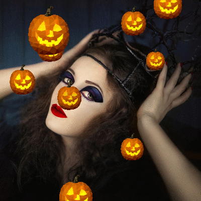 Calabazas animadas para halloween Montaje fotografico | Pixiz