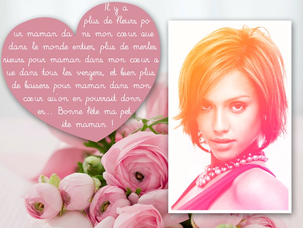 Montage Photo Fetes Des Meres Bouquet De Fleurs Et Poeme Pixiz