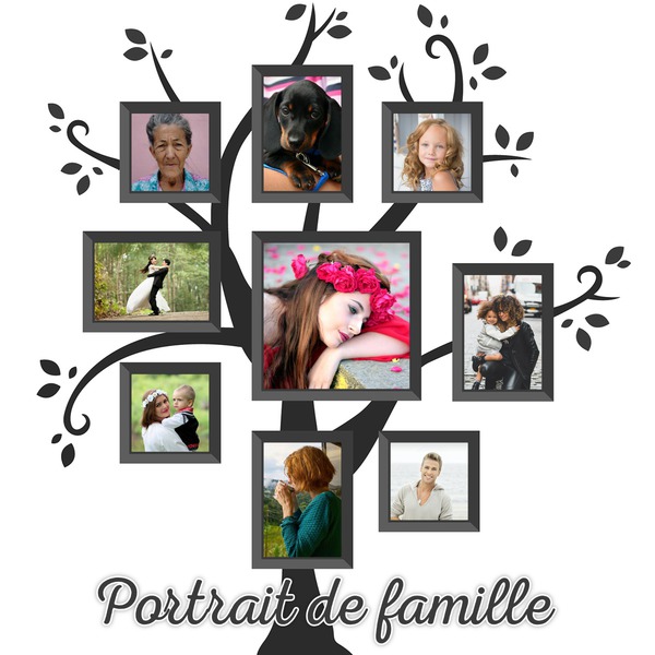 Photo Montage Family Tree With 9 Pictures Pixiz Duezinelerce kullanişli aracla uecretsiz cevrimici fotograf duezenleyiciyi kullanin. pixiz