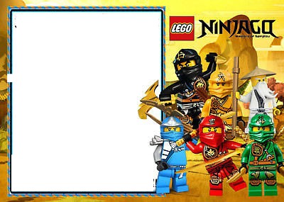 Lego ninjago Cadré Toile Imprimé ensemble de 6-A4 A3 ensembles