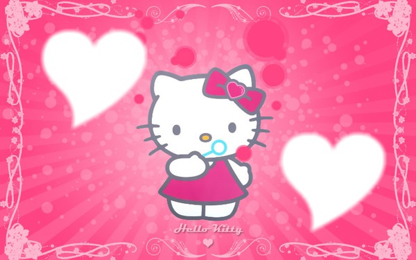 Hello Kitty Love Photo frame effect | Pixiz