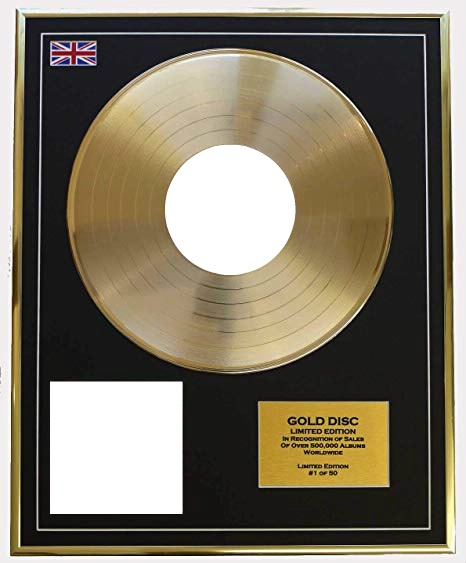 gold disc frames Kiss firmado disco de oro 2 
