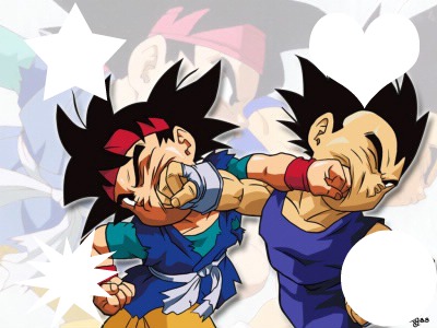 goku y vegeta Fotomontagem