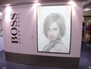 Hugo Boss reklaminio plakato scena