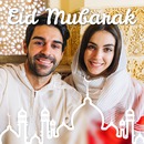 Slutet på Ramadan Eid Mubarak