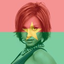 Tilpassbart Burkina Faso-flagg