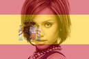 İspanya bayrağı kişiselleştirilebilir İspanya