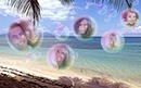 Bubbels op het strand