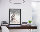 Modern frame on a desk