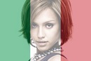Prilagodljiva talijanska zastava Italije