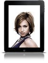 Transparent touchscreen tablet PNG