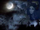 Hřbitov Halloween vlk