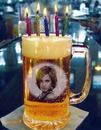 Świeczki urodzinowe z kuflem piwa