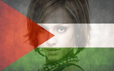 Bendera Palestina Photomontage