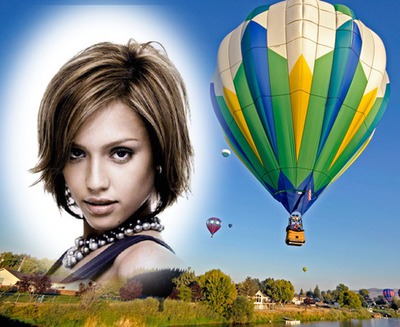 Varmluftballon Fotomontage