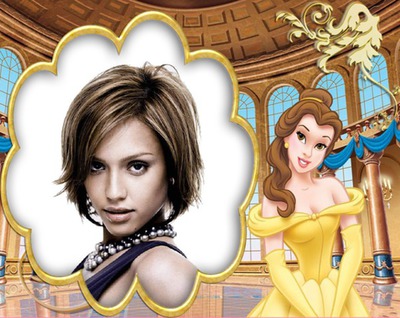 Belle en het Beest Disney Fotomontage