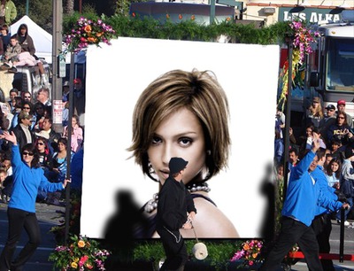 Scène panneau d'affichage pendant manifestation