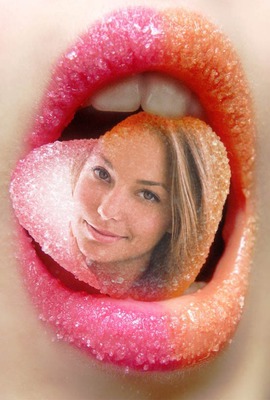 Labbra di bocca di caramella ♥ Fotomontaggio