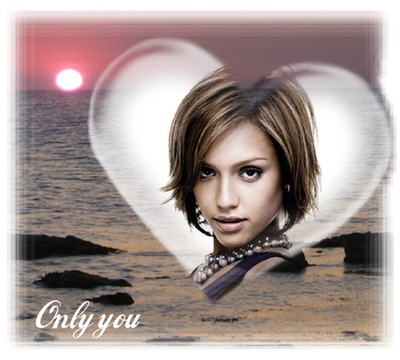 Coeur ♥ Only you Montage photo