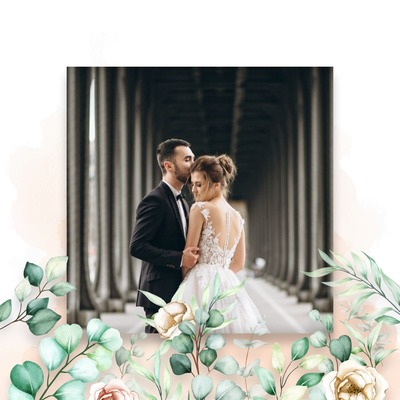 Bröllopsbild Fotomontage