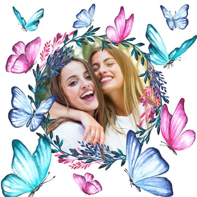 Fjärilar Fotomontage