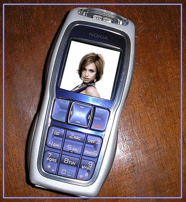 Cena telefone celular Nokia Fotomontagem
