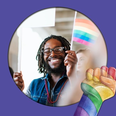 LGBT-måned Fotomontage