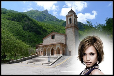 Gereja Lansekap Photomontage
