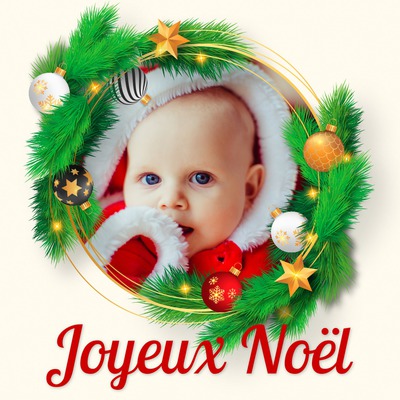 Couronne de Noël Montage photo