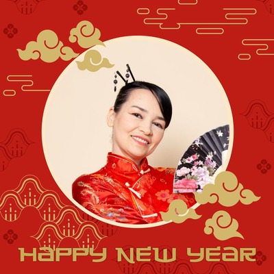 Chinese new year Photo frame effect