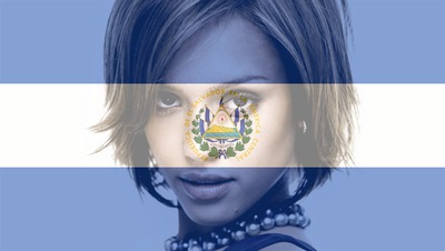 Bendera El Salvador Photomontage