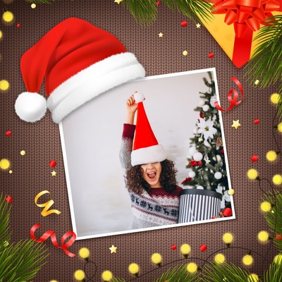 Vánoční dekorace Fotomontáž