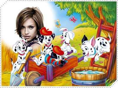Disney 101 Dalmatiner børnestel Fotomontage