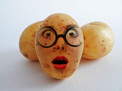 Kartoffel hoved kartoffel Fotomontage