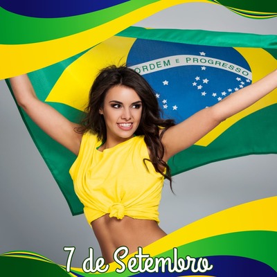 Brasiliens färger Fotomontage