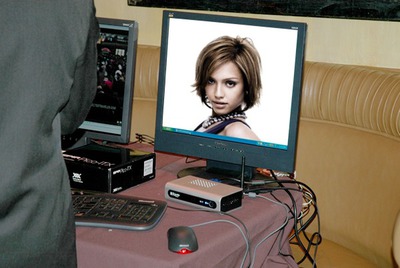 Scena del computer desktop Fotomontaggio