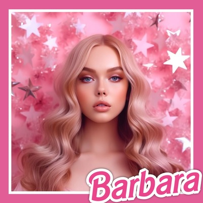 Barbie-lijst Fotomontage