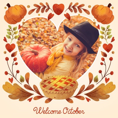 Selamat datang Oktober Photomontage