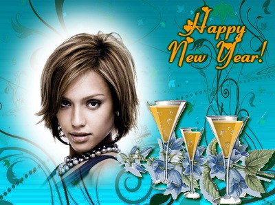Happy New Year New year Photo frame effect