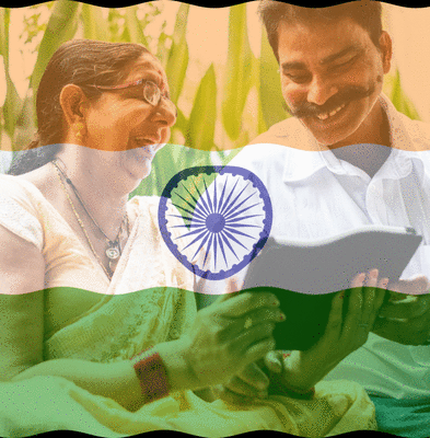Kemerdekaan India 1947 Photomontage