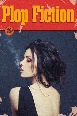 Pulp Fiction -tyylinen juliste Valokuvamontaasi