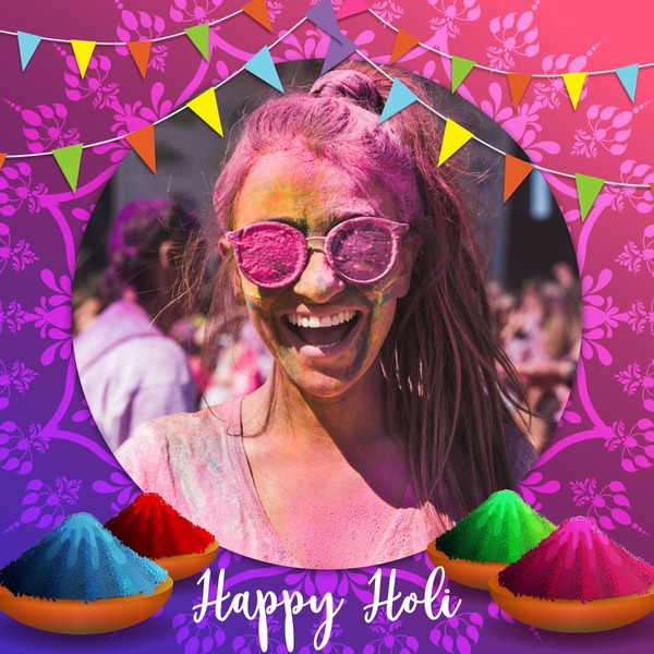 happy holi photo frame effects [p. 1/1] | Pixiz