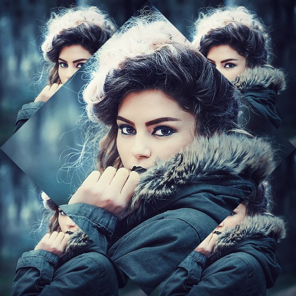 lozenges photo frame effects [p. 1/1] Pixiz