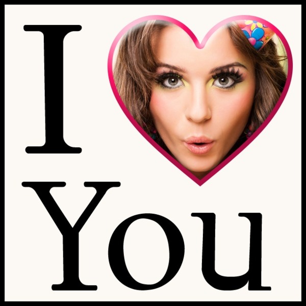 I love You Heart ♥ Photo frame effect Pixiz