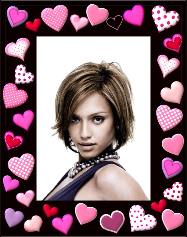 Crazy hearts Design Template Pixiz