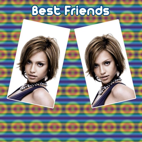 Best Friends 2 bilder Fotomontasje