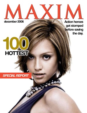 Titelblatt des Maxim-Magazins Fotomontage
