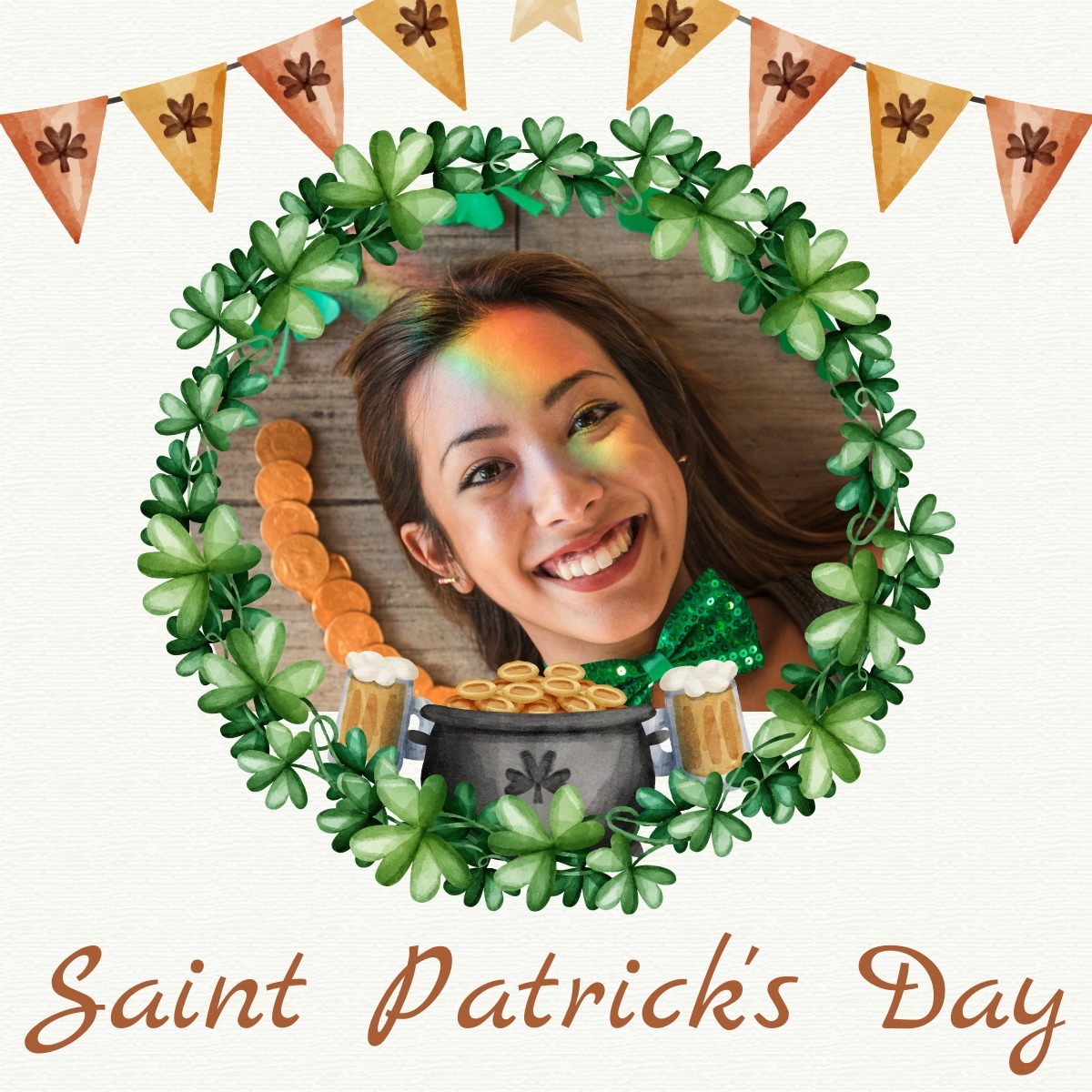 Saint Patrick Photo frame effect