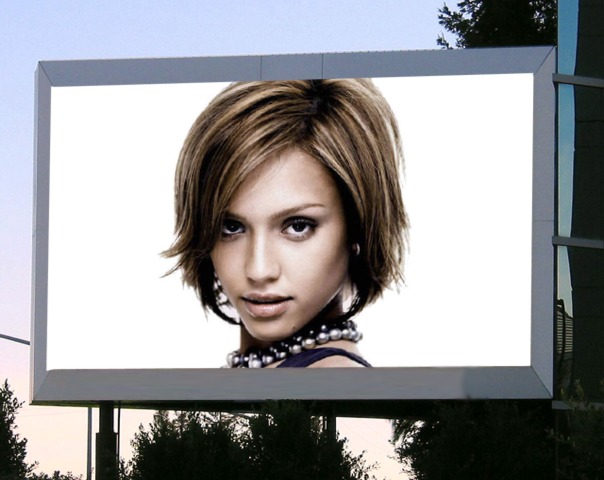 Billboard-Szene Fotomontage